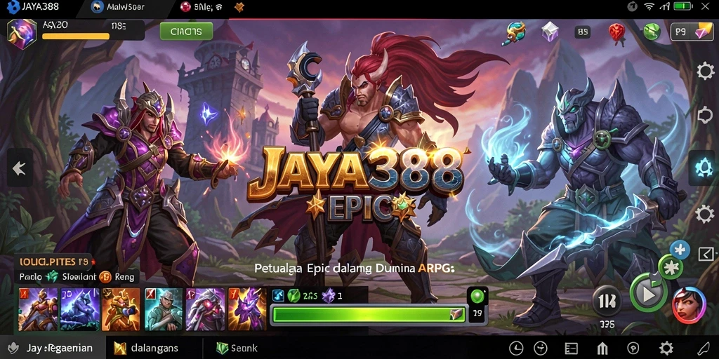 Tampilan menarik gameplay ARPG JAYA388 dalam aksi seru.