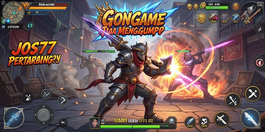 Tampilan gameplay JOS77 yang mendebarkan dan penuh aksi pertarungan.