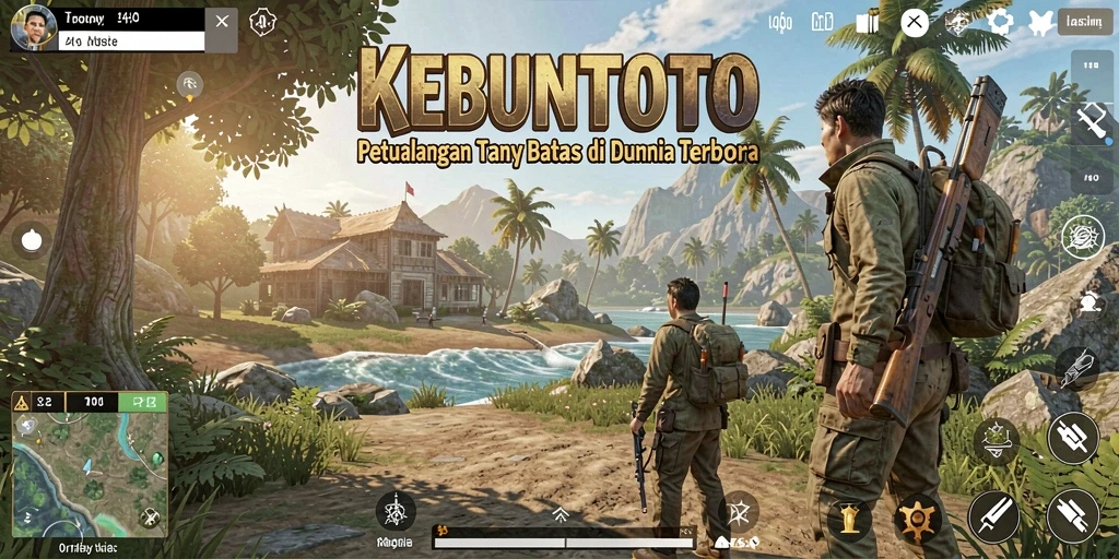 Tampilan gameplay KEBUNTOTO yang mendebarkan dalam dunia terbuka.