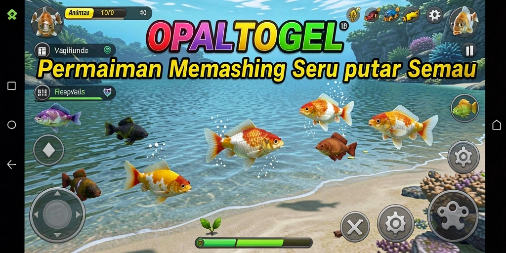 Screenshot utama OPALTOGEL menampilkan aksi memancing yang menegangkan.