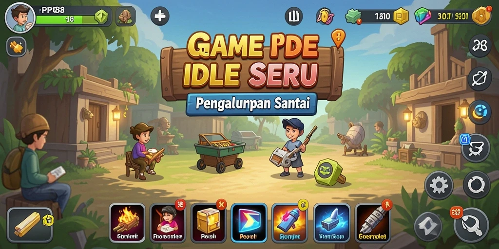 Tampilan gameplay Idle yang menarik dari PP88.