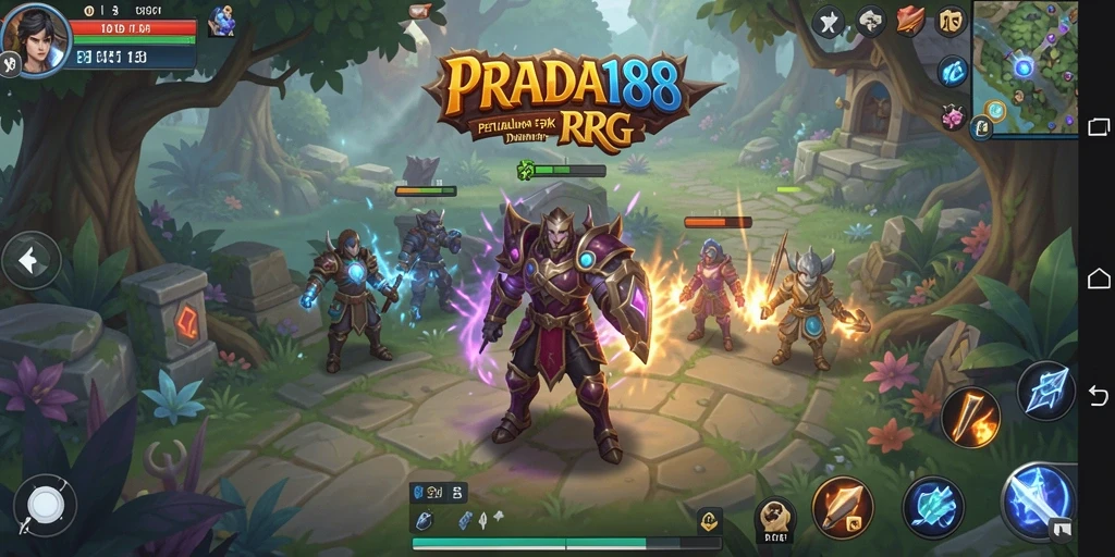 Screenshot menampilkan aksi pertarungan epik dalam PRADA188.