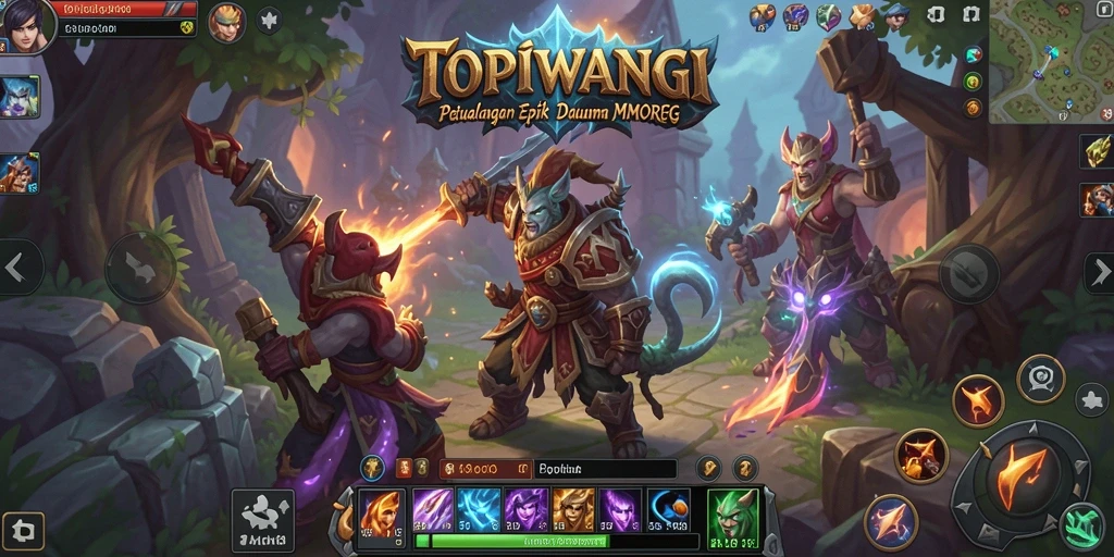 Gameplay menarik dari TOPIWANGI di dunia MMORPG yang menakjubkan.